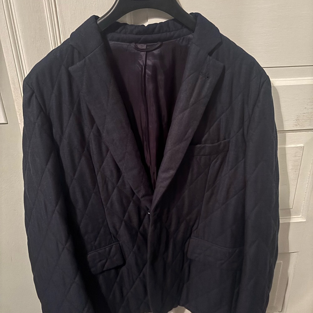 Vineyard Vines Quilted Navy Blazer - 40r - Medium